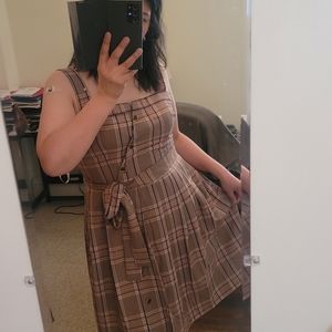 Gal meets glam plaid dress